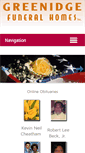 Mobile Screenshot of greenidgefuneralhomes.com